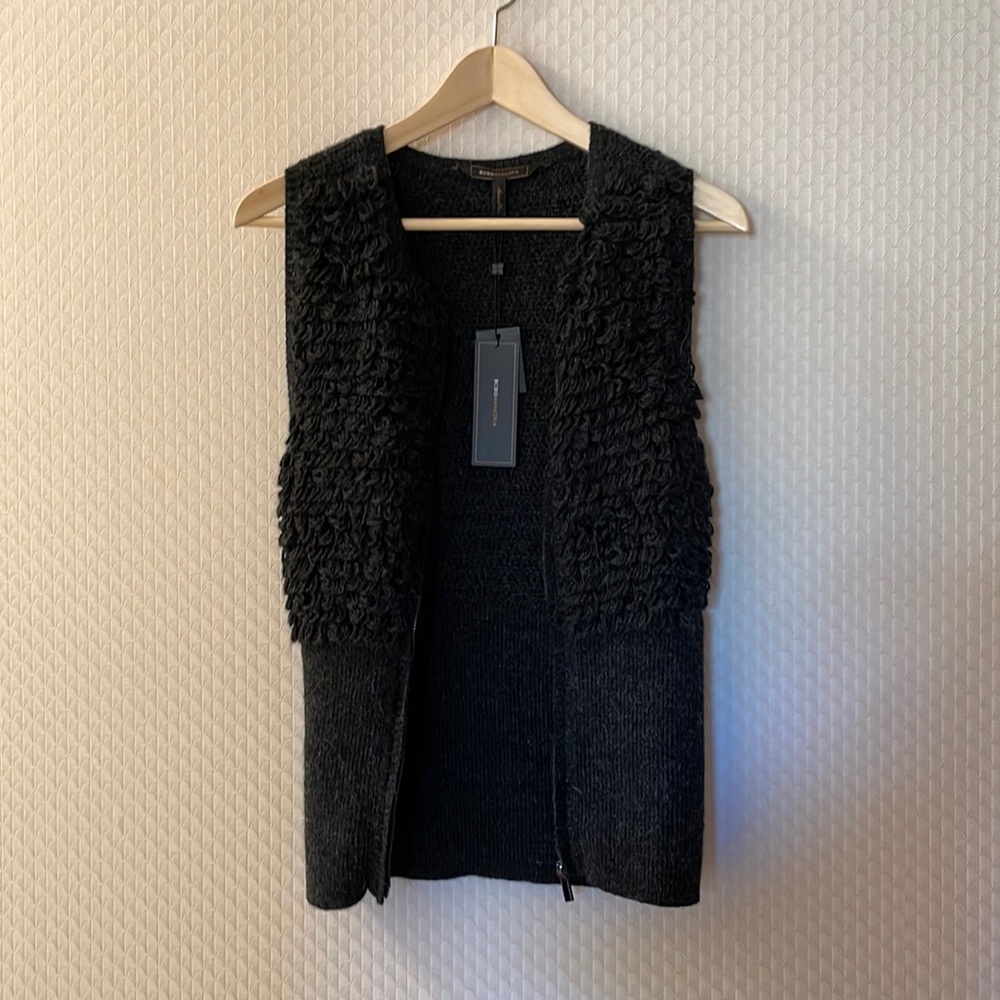 BCBG Maxazria Black Vest